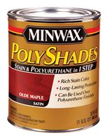Minwax  PolyShades  Transparent  Polyurethane  Polyurethane Stain  Olde Maple  1 qt. 
