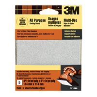 3M  Aluminum Oxide  Sandpaper  4-1/2 in. L 80 Grit Medium  5 pk 