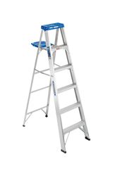 Werner  6 ft. Aluminum  Step Ladder  250 lb. Type I 