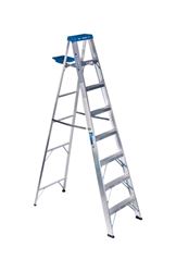 Werner  8 ft. Aluminum  Step Ladder  250 lb. Type I 