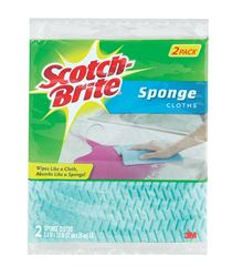 Scotch-Brite  Cellulose  Sponge Cloth  6.8 in. L x 7.8 in. W 2 pk 
