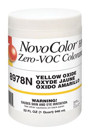 NovoColor HP  C Yellow Iron Oxide  Paint Colorant  1 qt.