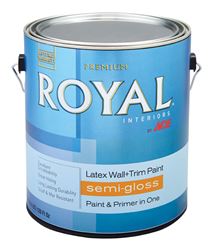 Ace Royal Interior Acrylic Latex Wall & Trim Paint Semi-Gloss 1 gal. Mid-Tone High-Hiding Base 