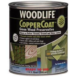 Woodlife CopperCoat Green Water-Based Wood Preservative 1 qt. 