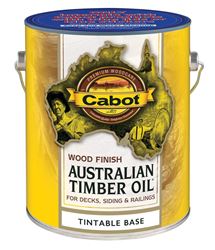 Cabot  Wood Finish  Transparent  Oil-Modified  Australian Timber Oil  Tintable Base  Tintable 1 gal. 