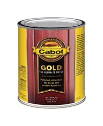 Cabot  Gold  Transparent  Deck Varnish  Fireside Cherry  1 qt. 