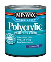 Minwax  Indoor  Crystal Clear  Matte  Water Based Polycrylic  1 qt. 