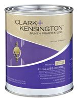 Clark+Kensington  Hi-Gloss  Interior/Exterior Acrylic Latex Enamel Paint  Low VOC  Black  1 qt. 
