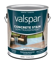 Valspar  Semi-Transparent  Latex  Concrete Stain  Tintable  Tintable 1 gal. 