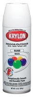 Krylon  White  Gloss  Smooth and Durable Paint Spray  12 oz. 