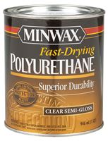 Minwax Semi-Gloss Clear Fast-Drying Polyurethane 1 qt. 