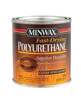 Minwax Semi-Gloss Clear Fast-Drying Polyurethane 0.5 pt. 