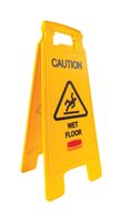 Rubbermaid  English  22-3/4 in. H x 10-7/8 in. W Plastic  Sign  Caution Wet Floor 