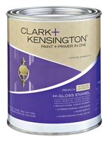 Clark+Kensington  Hi-Gloss  Ultra White  Interior/Exterior Acrylic Latex Enamel Paint  Low VOC  Tint 