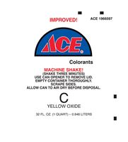 Ace  Universal Machine  C Yellow Oxide  Paint Colorant  1 qt. 