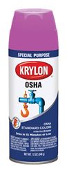 Krylon  Special Purpse  Safety Purple  Gloss  OSHA Color Paint Spray  12 oz. 