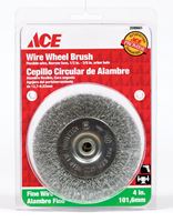 Ace 4 in. Fine Crimped Wire Wheel Brush Steel 4500 rpm 1 pc. 