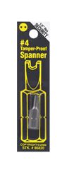 Best Way Tools  #4  Spanner  Screwdriver Bit  1/4 in. Dia. x 1 in. L 1 pc. 