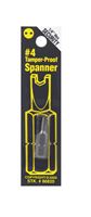 Best Way Tools  #4  Spanner  Screwdriver Bit  1/4 in. Dia. x 1 in. L 1 pc. 