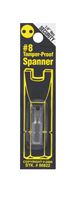 Best Way Tools  #8  Spanner  Screwdriver Bit  1/4 in. Dia. x 1 in. L 1 pc. 