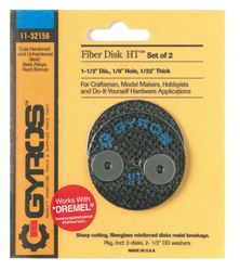 Gyros  Fiber Disk HT  Cut-Off Wheel  1-1/2 in. Dia. x 1/32 in. thick  x 1/8 in. 