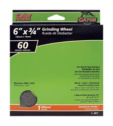 Gator  Gator Power  Grinding Wheel  6 in. Dia. x 3/4 in. thick  x 1 in. 