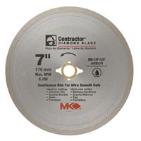 M.K. Diamond  7 in. Dia. Diamond  Continuous Rim Circular Saw Blade  For Tile and Marble 