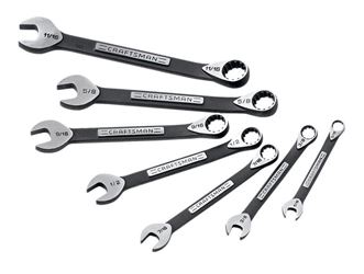 Craftsman 7 pc. Steel SAE Ratcheting Universal Wrench Set 