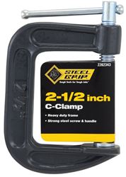 Steel Grip Steel Adjustable C-Clamp 2-1/2 in. 