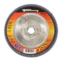 Forney  4-1/2 in. Dia. x 7/8 in.  Blue Zirconia  Flap Disc  60 Grit 