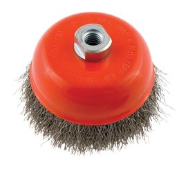 Forney 5 in. Dia. x 5/8 in. Steel Cup Brush 1 pc. Crimped 