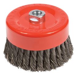 Forney 5/8 in. x 6 in. Dia. Knotted Cup Brush 1 pc. Steel 