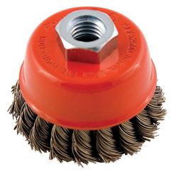 Forney 5/8 in. x 2.75 in. Dia. Knotted Steel Cup Brush 1 pc. 