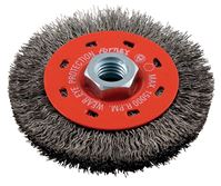 Forney 4 in. Crimped Wire Wheel Brush Metal 15000 rpm 1 pc. 
