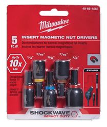 Milwaukee Shockwave Multi Size Nut Drivers 1/4 in. Dia. x 1.5 in. L 5 pc. 