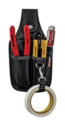 Craftsman 3 pocket Black Polyester Electricians Pouch 7.5 in. H x 4.3 in. L 