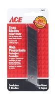 Ace  Heavy Duty  Snap Blade Knife  Replacement Blade  5 pk 