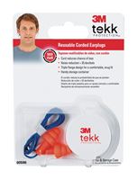 Tekk Reusable Ear Plugs 25 dB Orange 1 pair 
