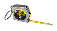 Stanley PowerLock  Key Chain Tape Measure  1/4 in. W x 3 ft. L 