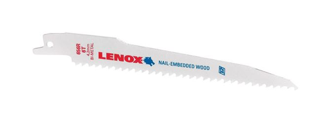 Lenox 6 in. L 6 TPI Bi-Metal Reciprocating Saw Blade 1 pk 