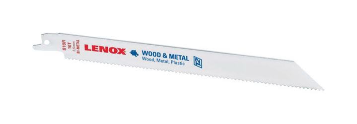 Lenox 8 in. L 10 TPI Bi-Metal Reciprocating Saw Blade 1 pk 