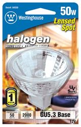 Westinghouse  Halogen Light Bulb  50 watts 510 lumens Spotlight  MR16  GU5.3  White  1 pk 