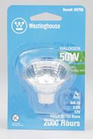 Westinghouse  Halogen Light Bulb  50 watts 510 lumens Floodlight  MR16  GU5.3  White  1 pk 
