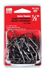 GB  1/2 in. W Zinc-plated  Metal  Insulated Cable Staple  50 