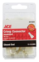 Ace  Industrial  Closed End Connector  Nylon  Clear  50 
