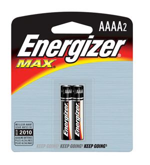Energizer  Max  AAAA  Alkaline  Batteries  1.5 volts 2 pk