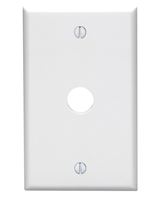 Leviton 1 gang White Thermoset Plastic Cable/Telco Wall Plate 1 pk 