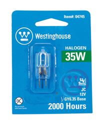 Westinghouse  Halogen Light Bulb  35 watts 600 lumens Tubular  T4  GY6.35  White  1 pk 