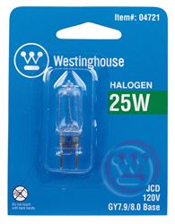 Westinghouse Halogen Light Bulb 35 watts 255 lumens Tubular T4 GY7.9 White 1 pk 