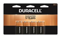 Duracell  Coppertop  9V  Alkaline  Batteries  9 volts 4 pk 